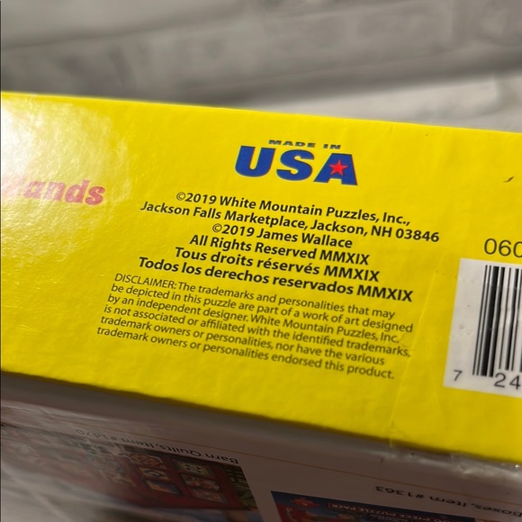 White Mountain 1000 piece Puzzle Vibrant colors Jigsaw complete I love islands - Picture 8 of 11